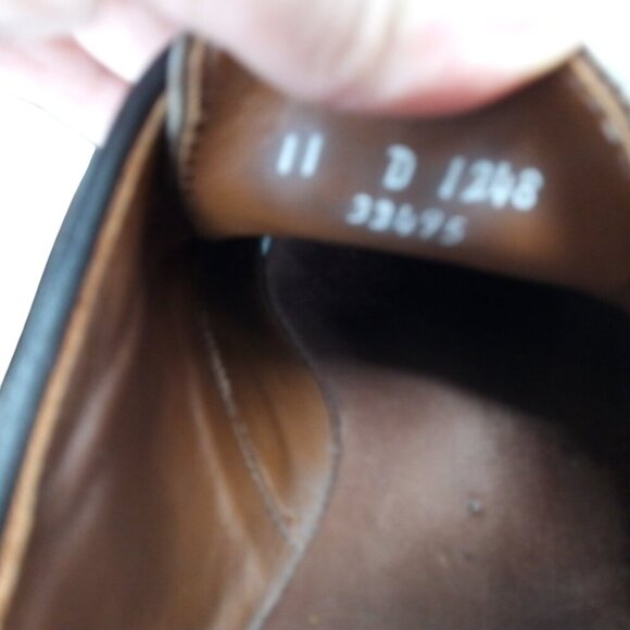 Allen Edmonds Delray Brown Leather Lace Up Oxfords Size 11 Loafers Split Toe - Picture 10 of 14